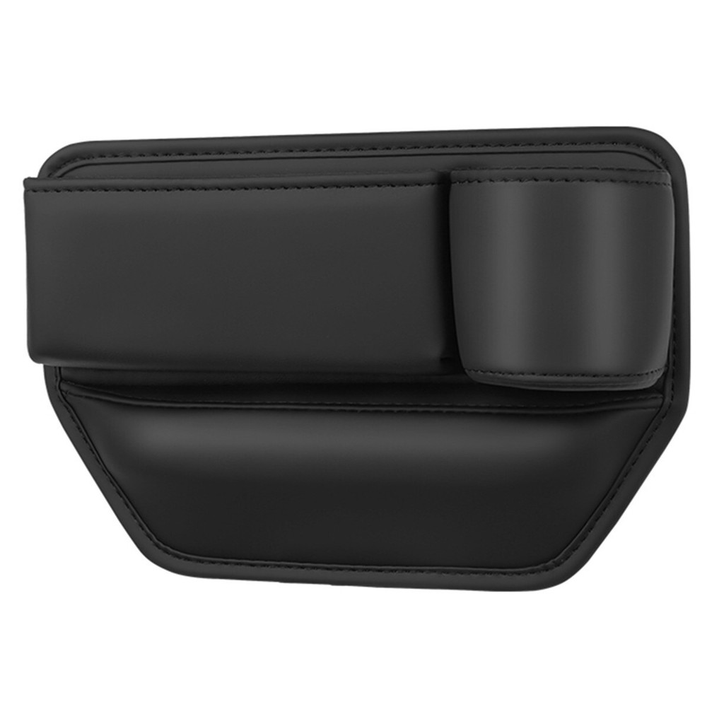 Seat Gap Filler Storage Box Cup Holder Phone Organizer Leather Car Accessories