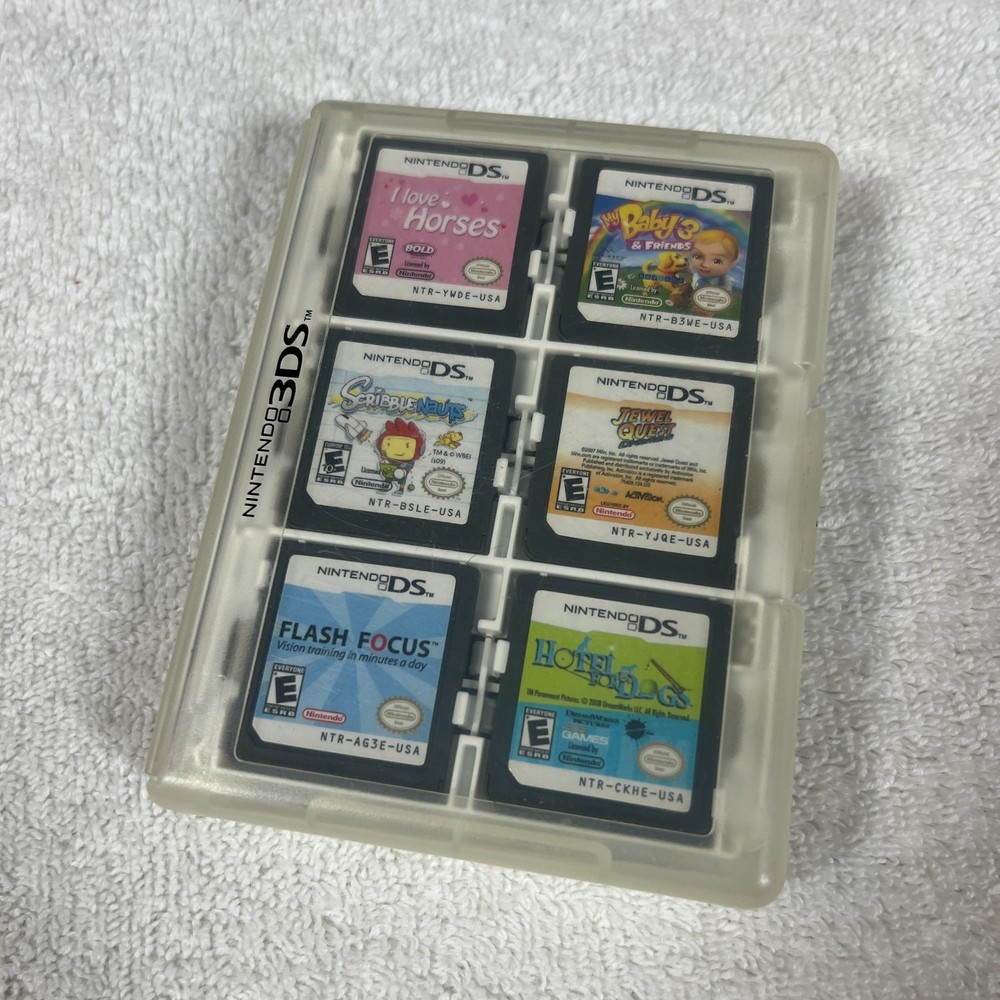 Nintendo DS Game Bundle Lot of 24 Kids Movie School Learning Brain Age