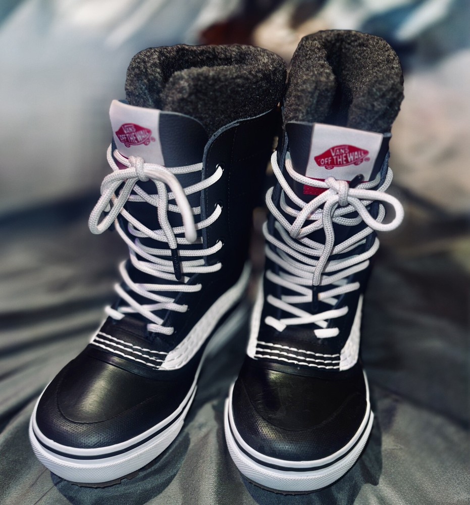 VANS Snow MTE Tall Winter Boots Black/White Men’s 5 Women’s 6.5