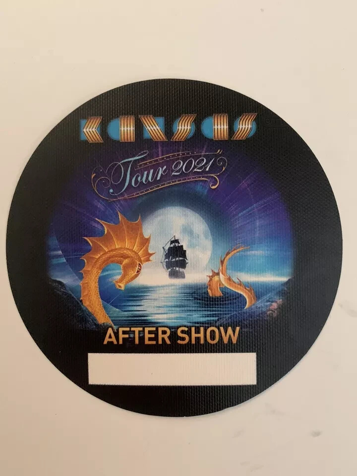 Kansas Band 2021 Concert Tour After Show Backstage Pass