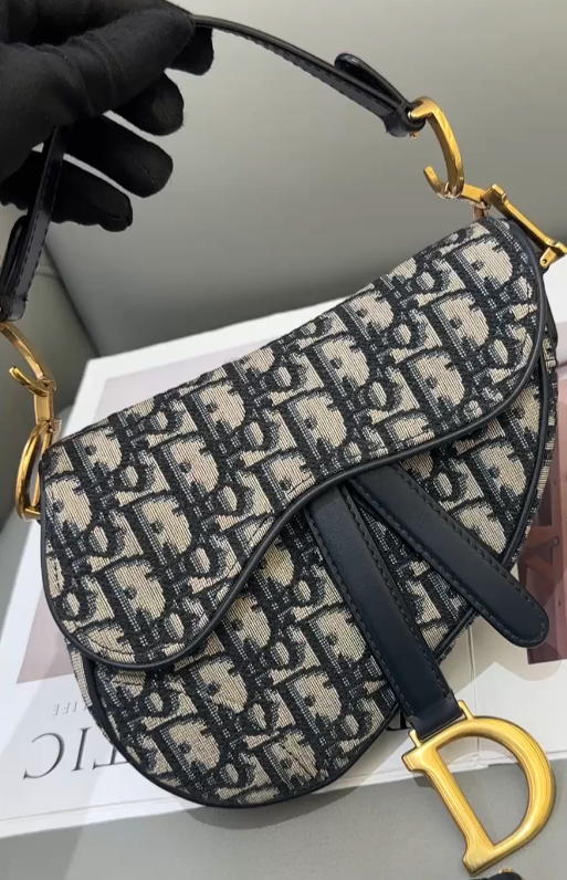 Dior Monogram Saddle 2WAY Shoulder Crossbody Bag Like New-image