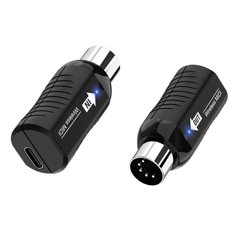 Rechargeable Midi Wireless Receiver Transmitter for Digital Piano Keyboard Parts
