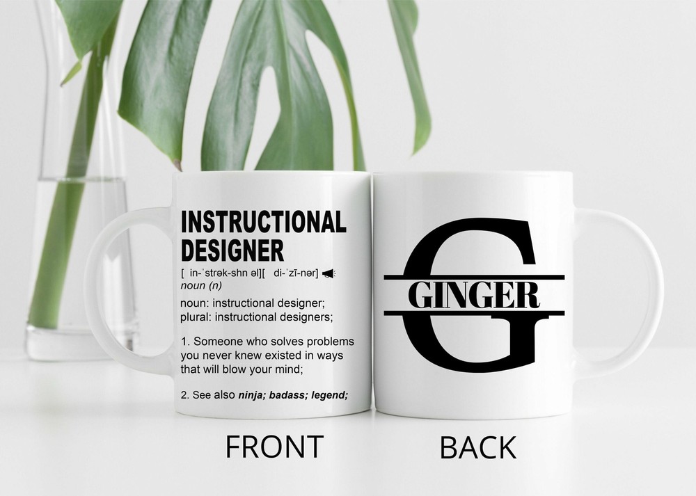 Funny Instructional Designer Gift Mug L Personalized Coffee Cup Men & Women