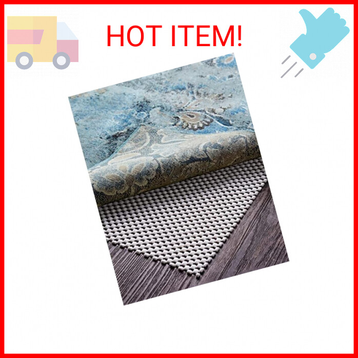 Veken Rug Gripper Pad for Hardwood Floors, Non Slip Thick Area Rug Pads for Tile