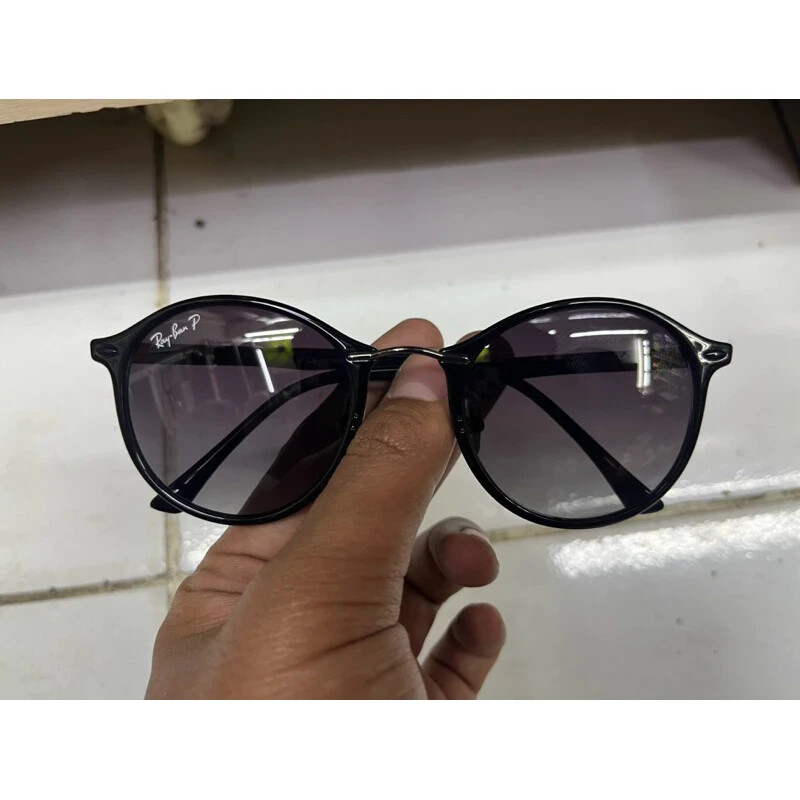 RAYBAN RB4242 Glossy Black Sunglasses with Polarized Gradient Lenses