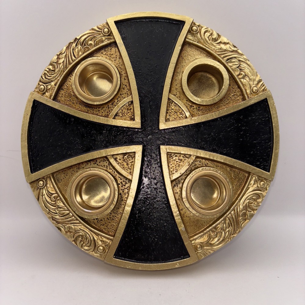 Needzo Advent Wreath Christmas Candle Holder 6.5 Inch