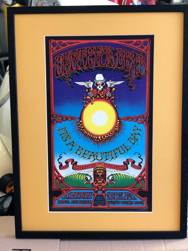 Grateful Dead Aoxomoxoa 1982 2nd Print Rick Griffin Poster 21x12