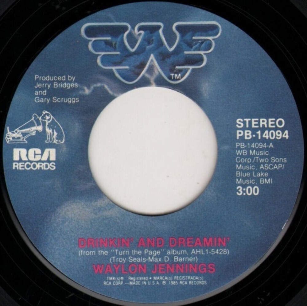 Waylon Jennings - Drinkin' And Dreamin' - RCA - PB-14094 - 7