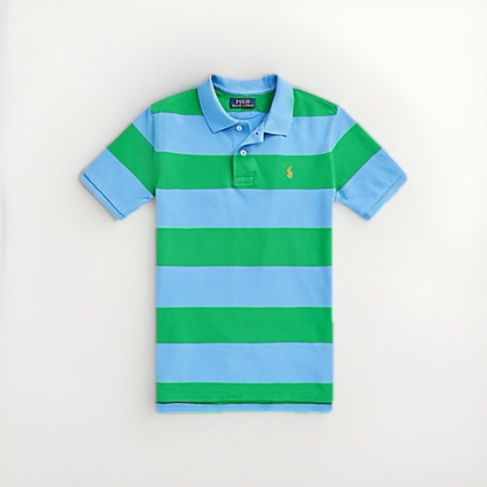 Polo Ralph Lauren Striped Cotton Mesh Polo Shirt Big Boy’s Size XL (18-20) NWT