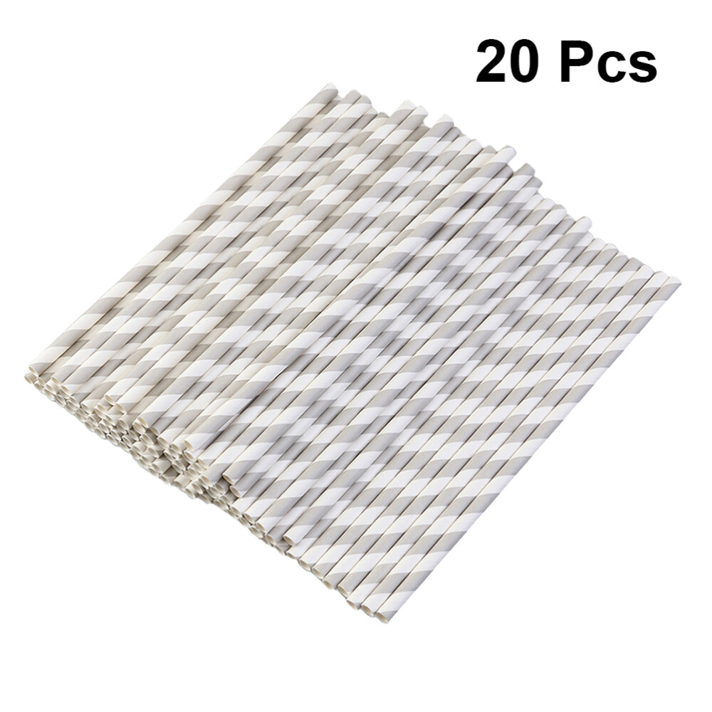 200 Pcs Party Decorative Straw Juices Paper Straw Beverage Straw Wedding