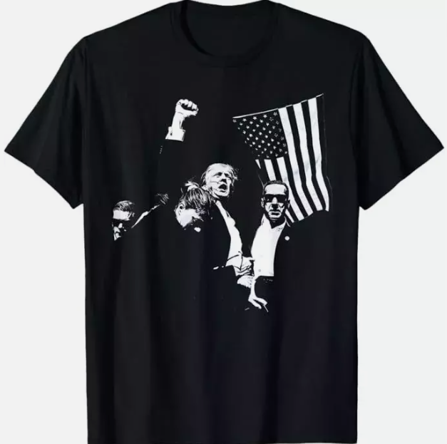 Trump 2024, Fear Not, American Hero, Fight Fight Fight, MAGA T-Shirt
