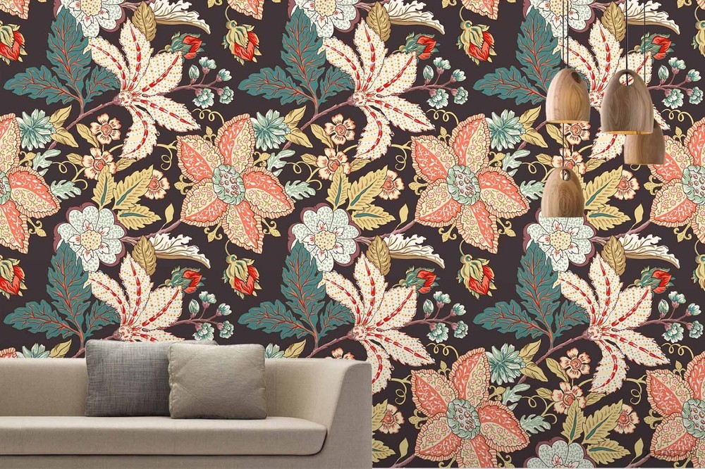 3D Flowers Flora Watercolor Pattern Wall Murals Wallpaper Murals Wall Sticker 11