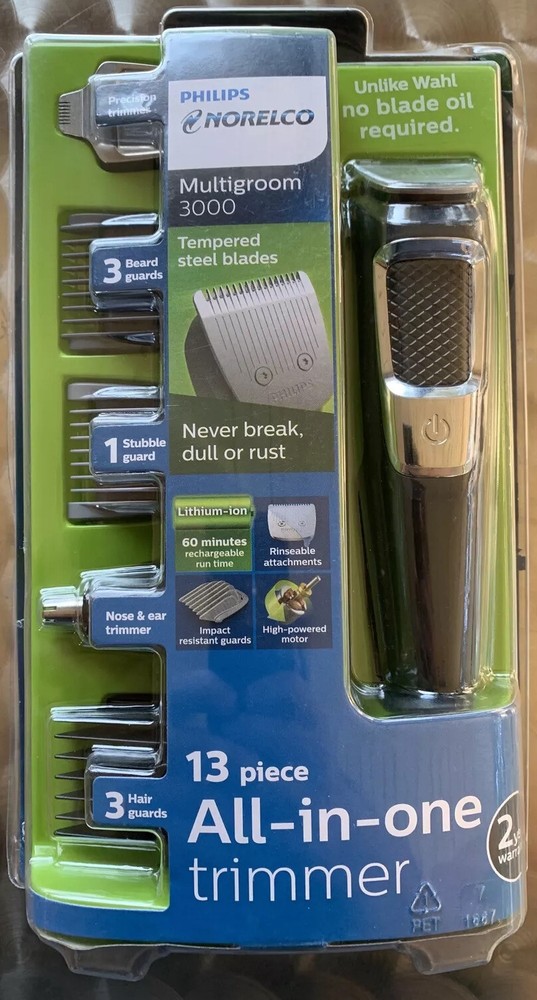 Philips Norelco Multigroom 3000 All-in-One Men's Trimmer for Face, Body & Hair