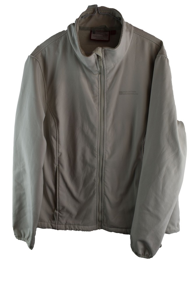 MOUNTAIN WAREHOUSE Extreme Beige Softshell Jacket size Uk 20 Womens Full Zip
