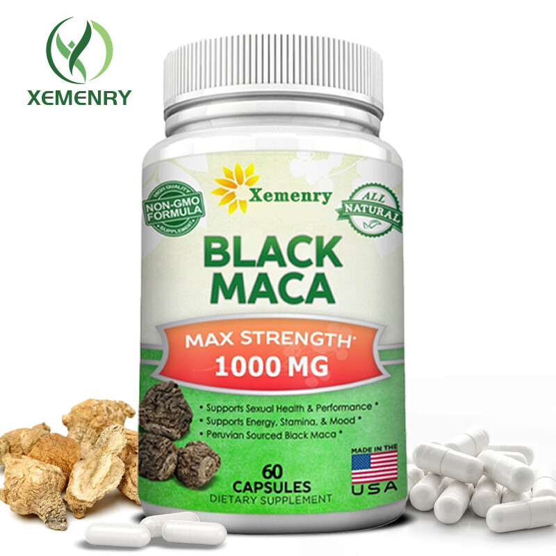 Black Maca - Stamina Energy Performance, Men's Health, Testosterone Booster