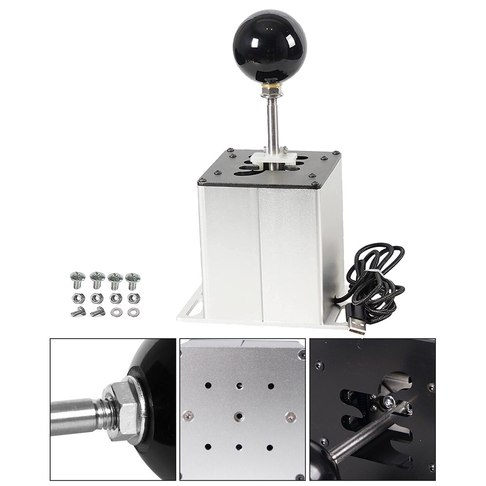 USB PC H Gear Shifter 6+R Sim Racing Game For Logitech G29 G27 G25 Thrustmaster
