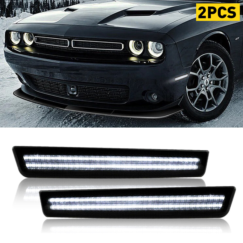2015-22 Dodge Challenger LED Front Side Marker Turn Signal Light - White