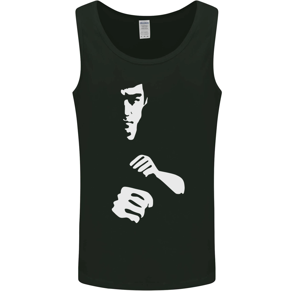 Martial Arts Silhouette MMA Jeet Kune Do Mens Vest Tank Top