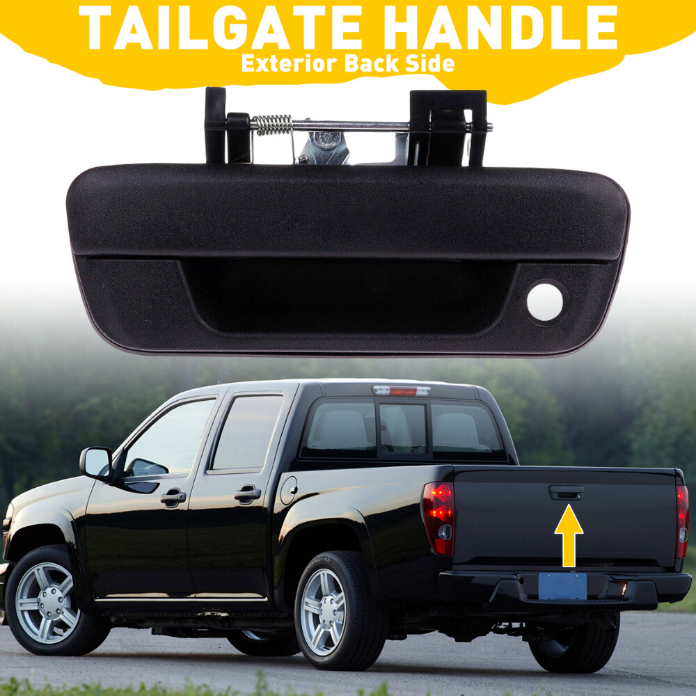 Rear Gate Tailgate Tail Latch Handle Black for 2004-2012 GM Colorado GMC Canyon