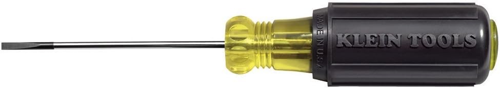 Klein Tools 612-4 USA-Made Flat Screwdriver 1-Pack Black