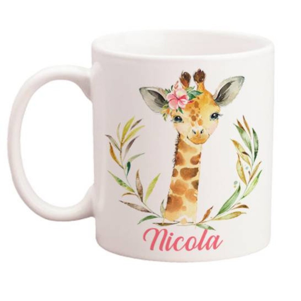 Personalised Giraffe Mug Personalised Animal Mug Personalised Gift Personalised
