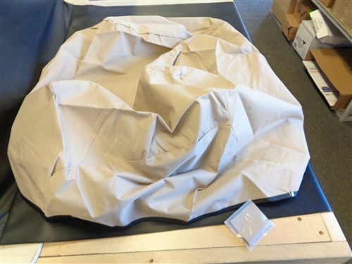 SEA RAY SUNDECK SUNTANNER (2009 - 2010) HELM COVER TAN CANVAS MARINE BOAT