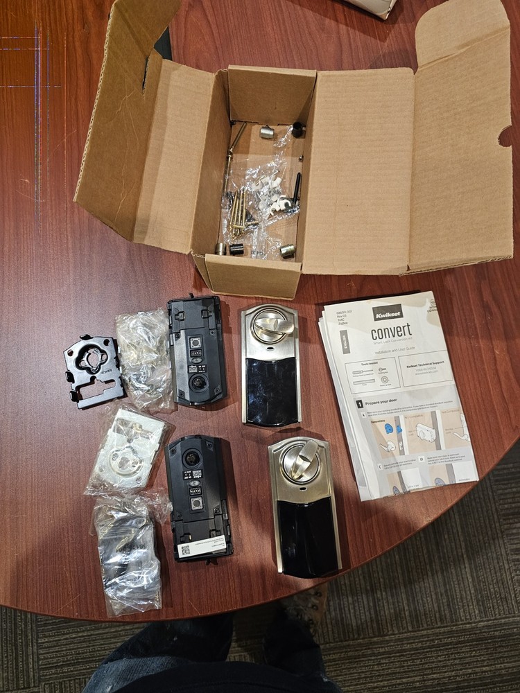 Kwikset Smart Lock Conversion Kit 2-Pack Satin Nickel Electronic Upgrade  