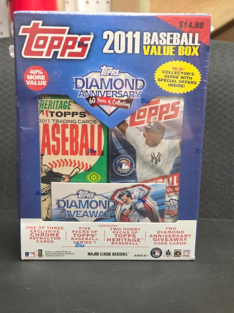 RARE - BEST PRICE - 2011 TOPPS Baseball - Value Box - FACTORY SEALED!!!