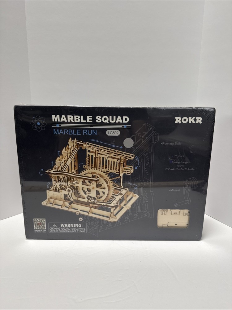 ROKR Marble Squad Marble Run LG502 3D Wooden Puzzle Set NEW SEALED