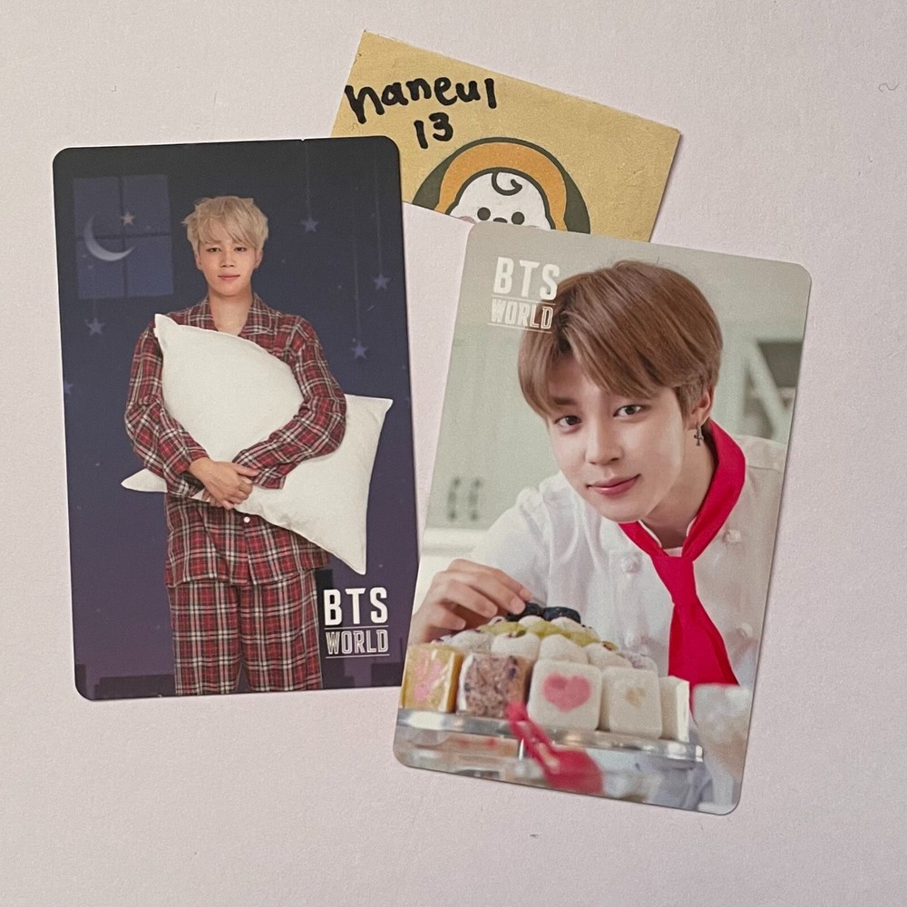BTS World OST Jimin Game Coupon Double-Sided Photocard Photo Pajamas-image