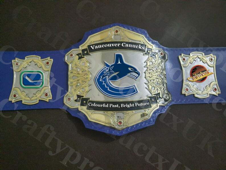 Vancouver Canucks Championship Replica Adult Size Ice Hockey Wrestling NHL Fan