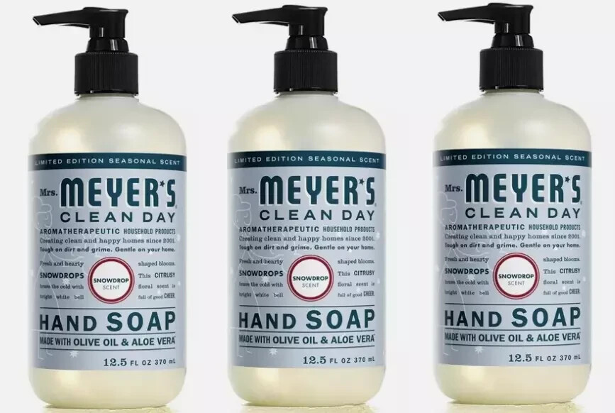 Mrs. Meyer's Clean Day  Snowdrop Scent Hand Soap 12.5oz  (3 Pack)