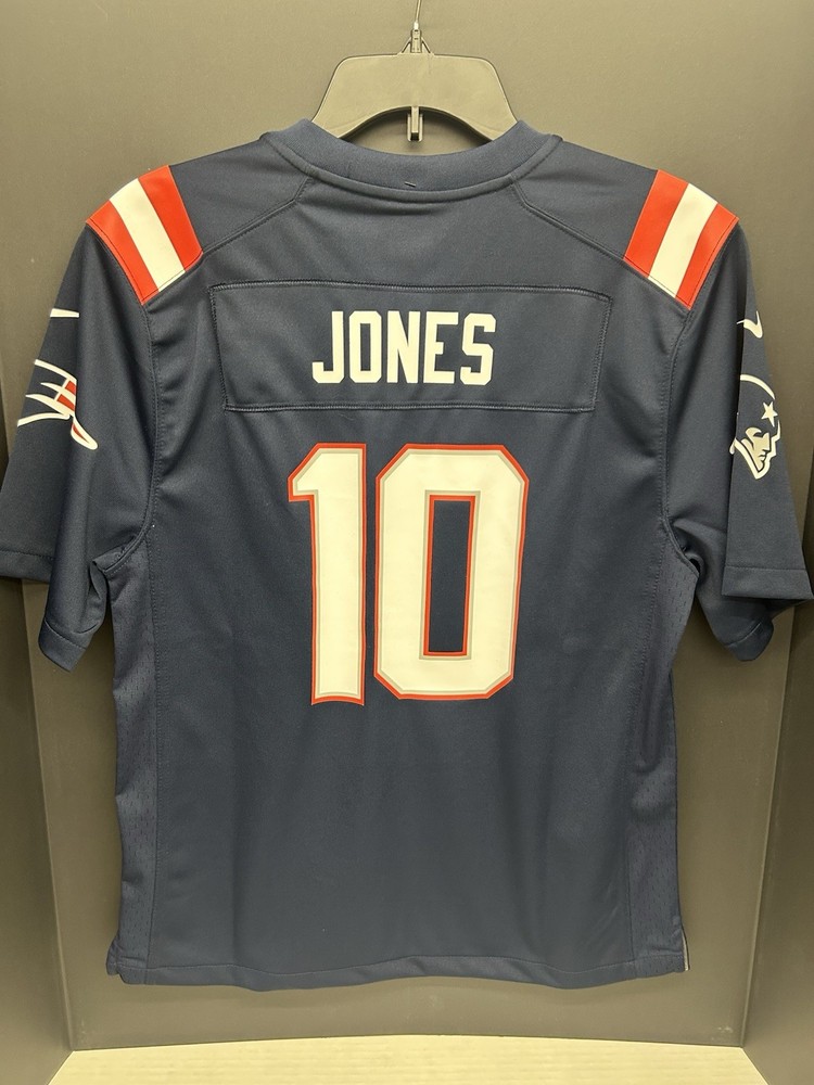 MAC JONES NEW ENGLAND PATRIOTS NIKE NFL YOUTH GAME JERSEY SIZE L CLEARANCE SALE-image