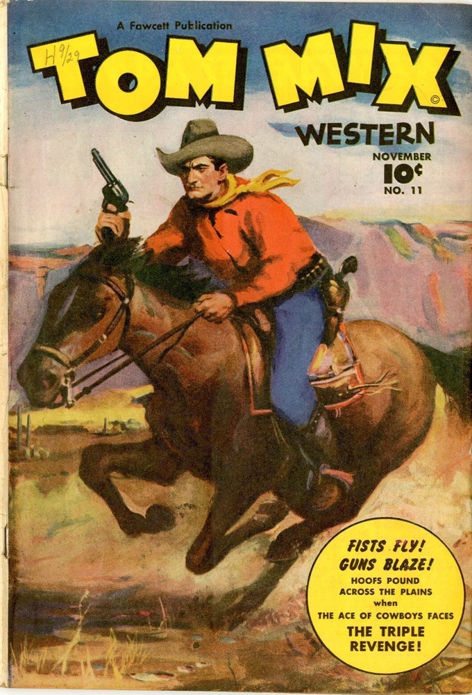 Tom Mix Western #11 VG Nov 1948 Liederman Stories & Art Beck