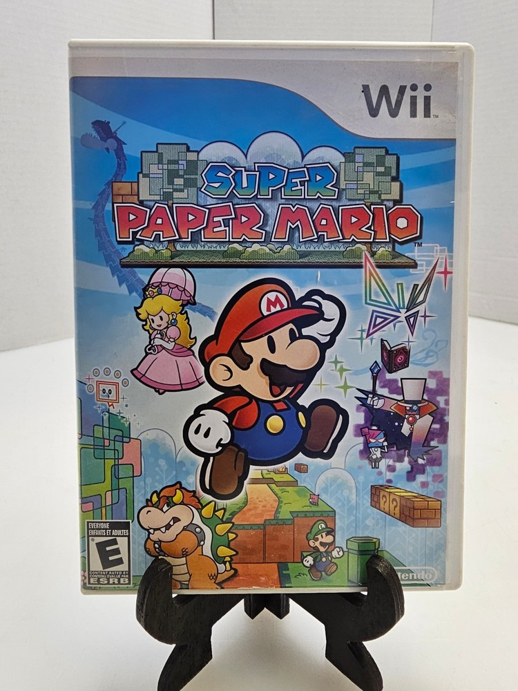 Nintendo Wii Super Paper Mario CIB Game Cleaned And Tested