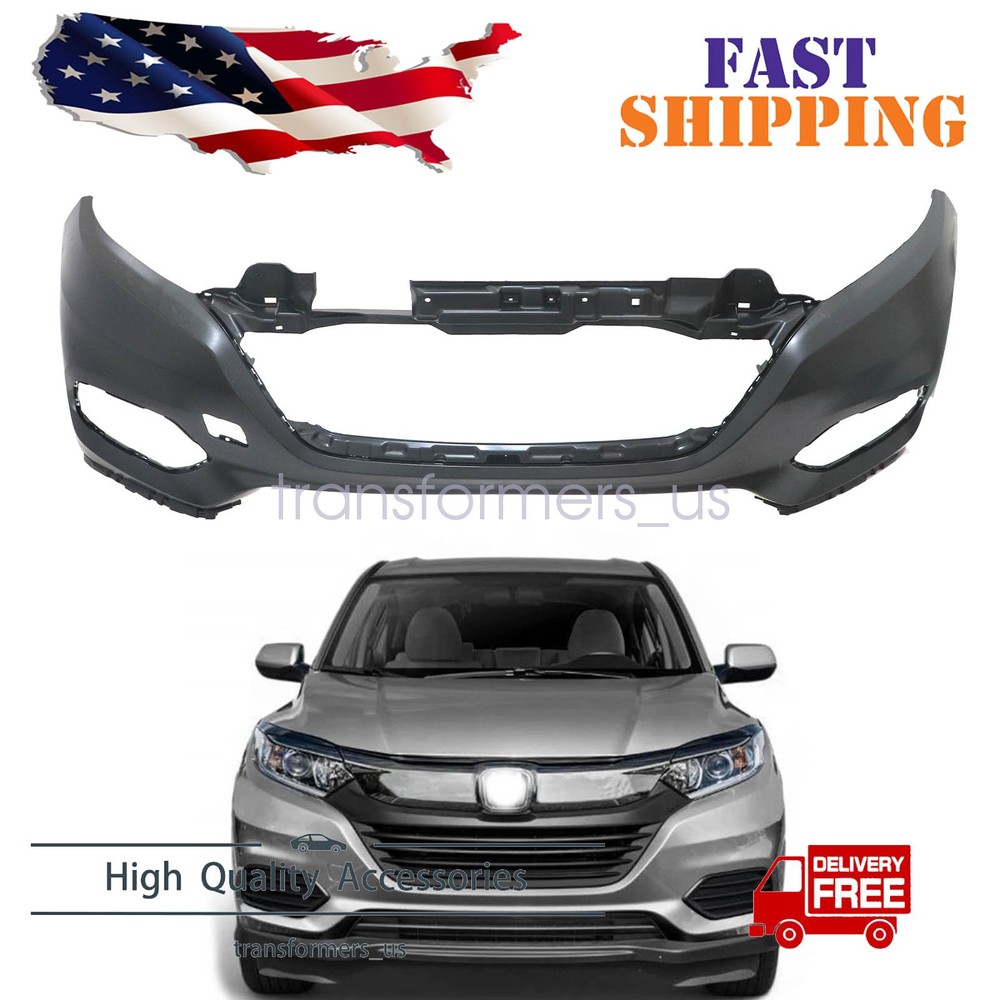 Black Front Bumper Cover For 2019-2022 Honda HR-V 04711T7WA80ZZ