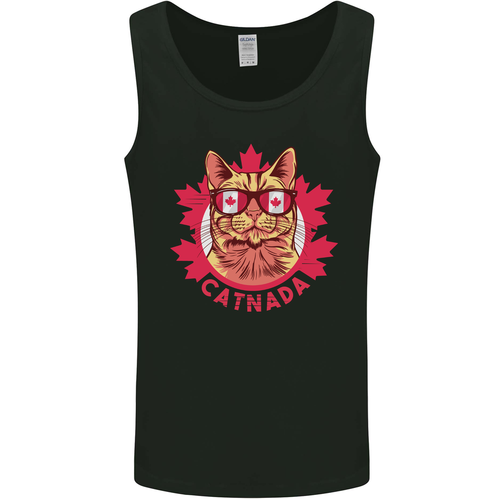 Catnada Canada Cat Flag Mens Vest Tank Top