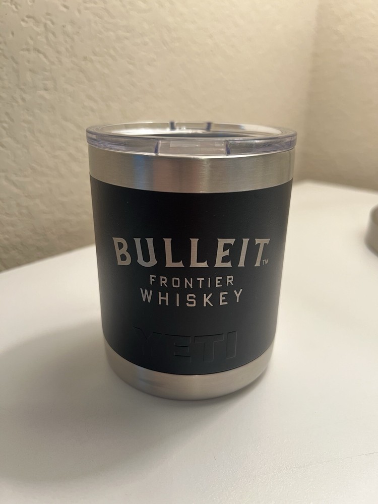 Yeti 10oz Black Lowball Bulleit Bourbon Whiskey Limited Edition Rare Sold Out