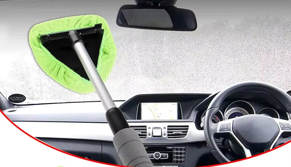 Windshield Cleaner Wand Microfiber Car Inside Window Cleaning Tool Anti Fog 2025