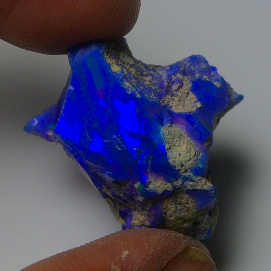 Blue Opal Rough 18.50 Carats, Natural Ethiopian Opal Rough, Opal Raw Crystal
