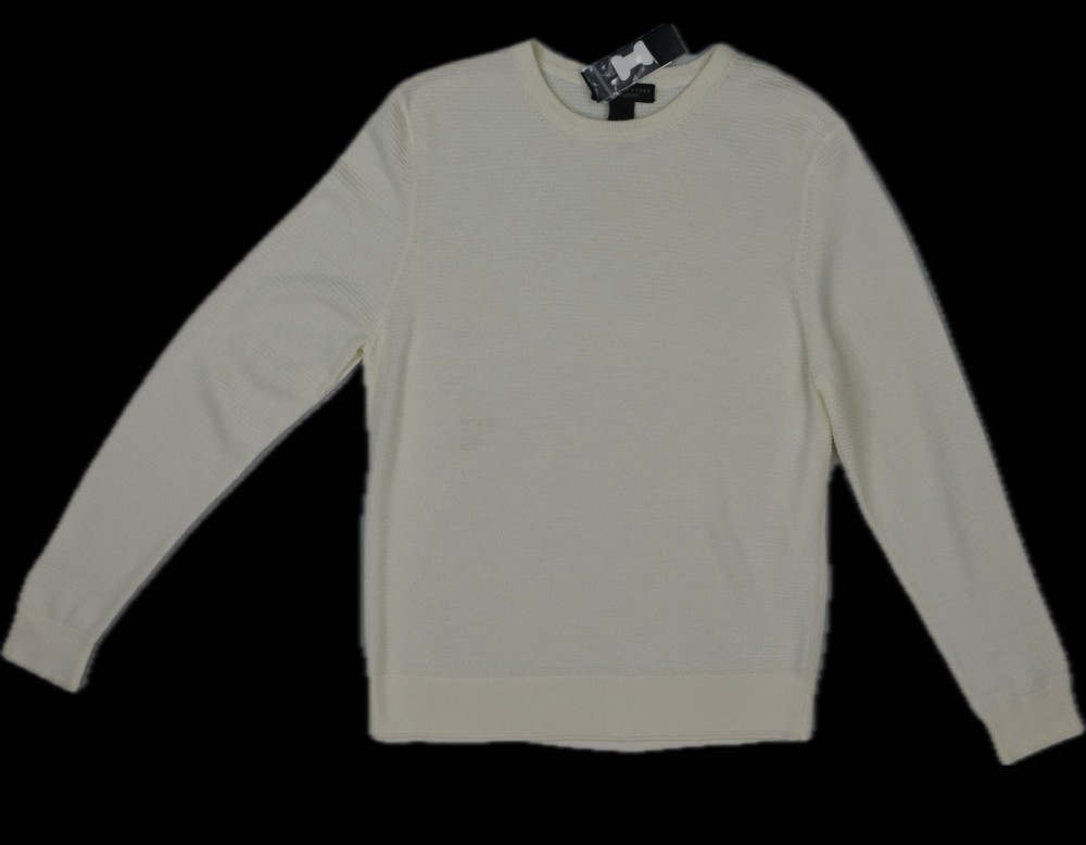 The Mens Store Waffle Knit Merino Wool Sweater XL NEW $148 Cloud