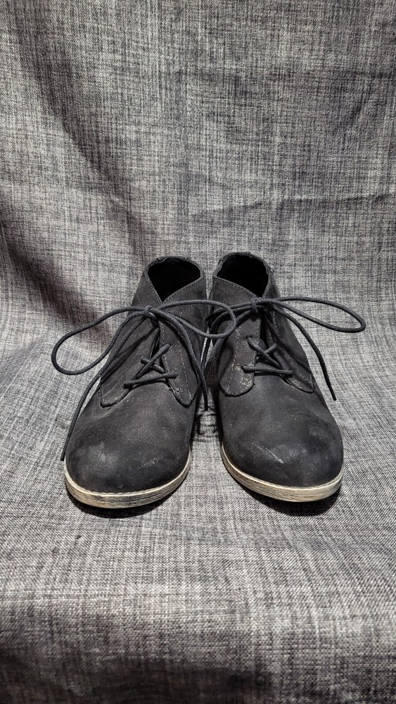 Rocket Dog Womens Ankle Boots Black Faux Suede Lace Up Shoe Pointed Toe 9