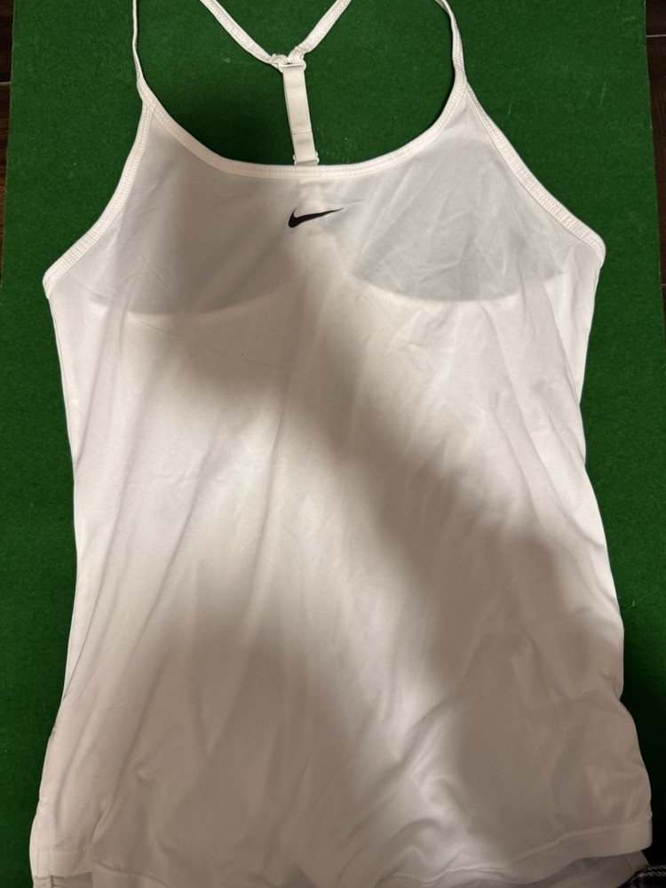 Nike Dri-FIT Women's White Racerback Moisture Wicking Tank Top XS
