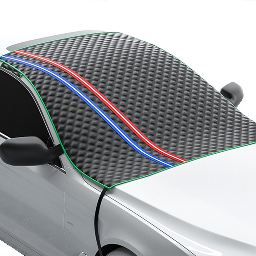 Car Windshield Snow Cover Ice Frost Protector Windproof Sun Shade for Winter