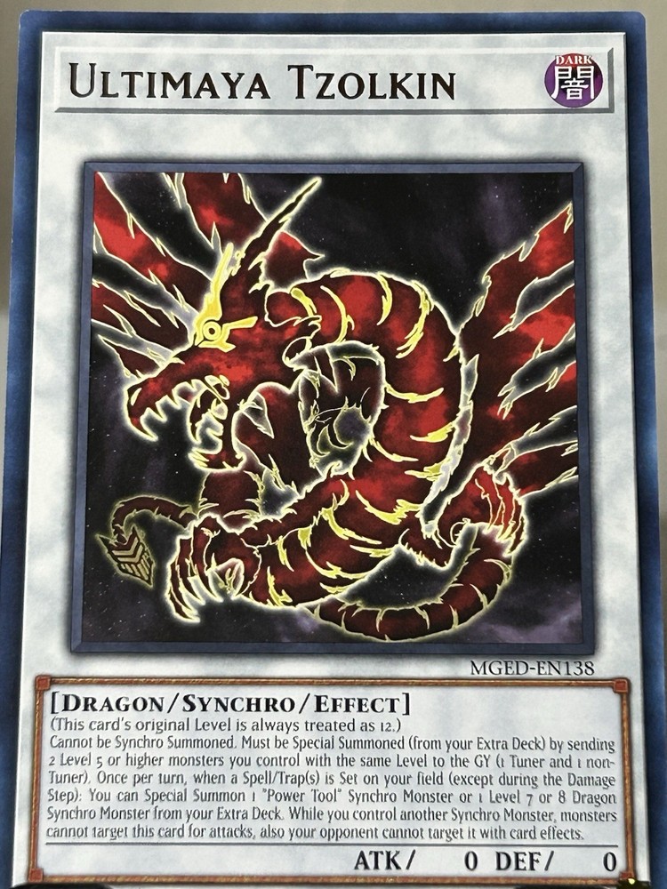 Ultimaya Tzolkin MGED-EN138 1st Ed Maximum Gold El Dorado Yugioh Card