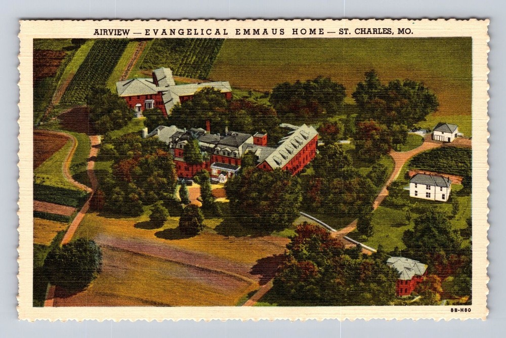 St Charles MO-Missouri, Evangelical Emmaus Home, Vintage Postcard