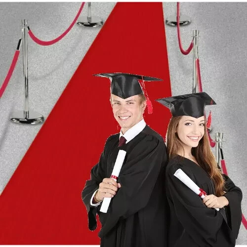 15ft Red Graduation Carpet for VIP Prom Party Photos