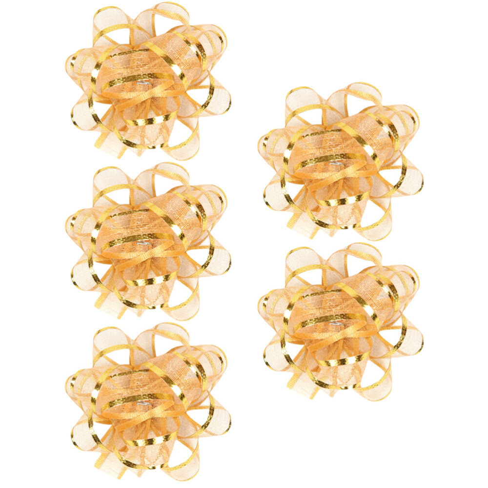 5 Pcs Ribbons Garland Attractive Gift Bows Hampers Decorations