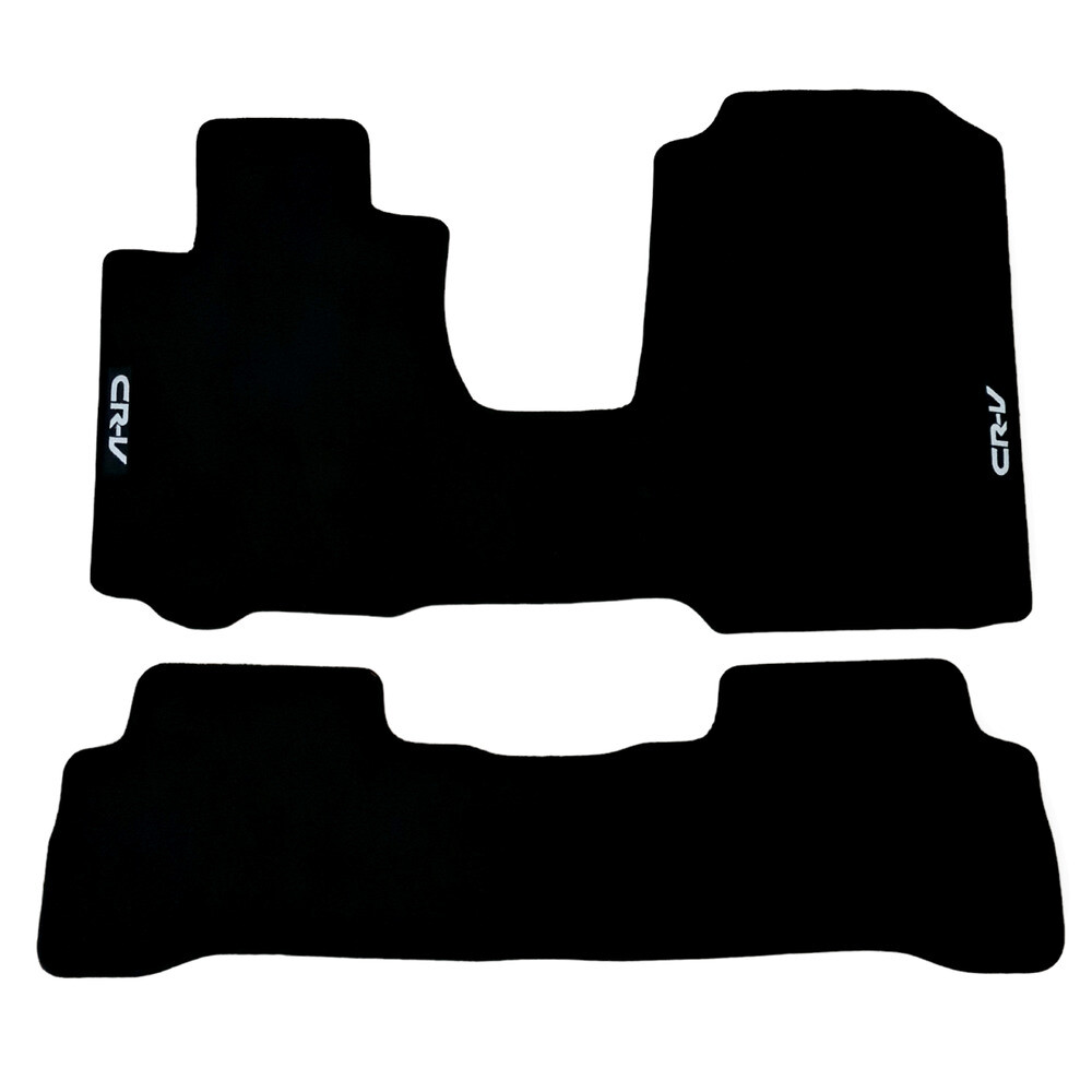 Car Floor Mats Velour For Honda CRV Waterproof Black Carpet Rugs Auto Liners New