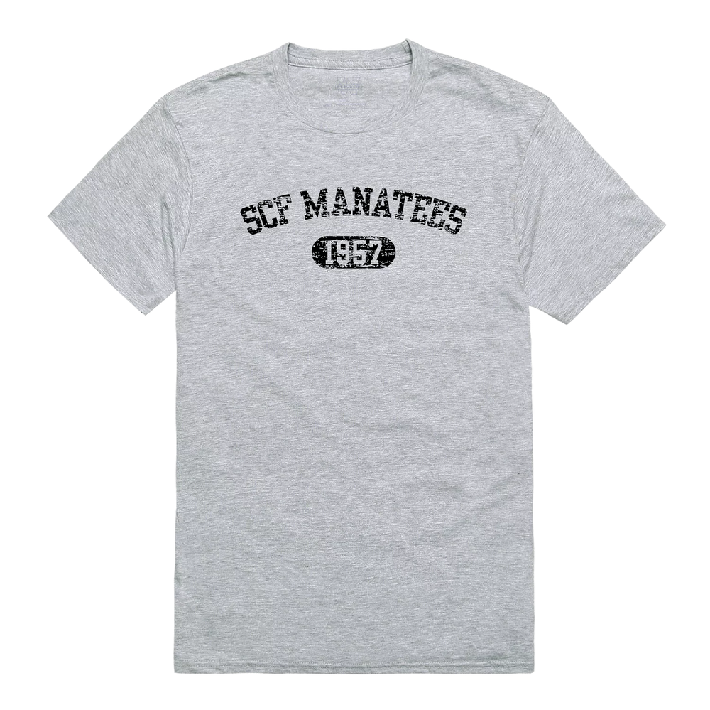 State College of Florida Manatees NCAA Vintage Arch Graphic College Tee